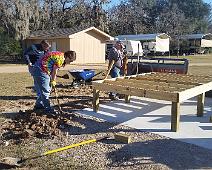 Lauren Herrington-3 The base for the building is being built.