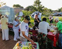 IMG_1278 v2 Visitors sampling the veggies