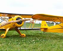 Both Planes Waco Biplane and High-wing Piper J-3 Cub 1/4 scale planes