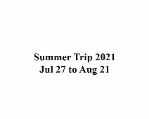 Summer Trip 2021 - title